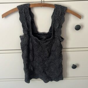 Black free people love letter cami top size medium